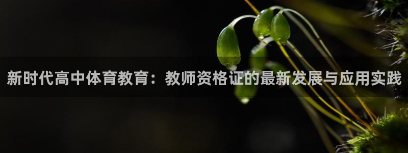 新时代高中体育教育：教师资格证的最新发展与应用实践