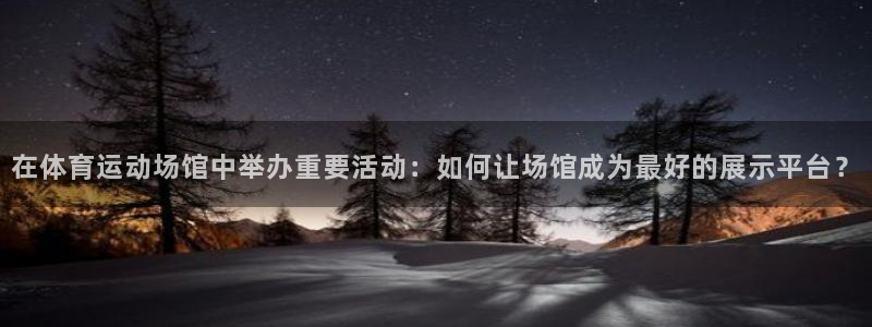 在体育运动场馆中举办重要活动：如何让场馆成为最好的展示平台？